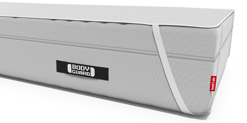 BODYGUARD Inkontinenzauflage auf der BODYGUARD Boxspring Matratze