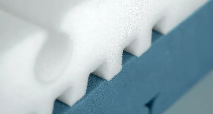 Detailansicht einer Schaumstoffmatratze aus QXSchaum.