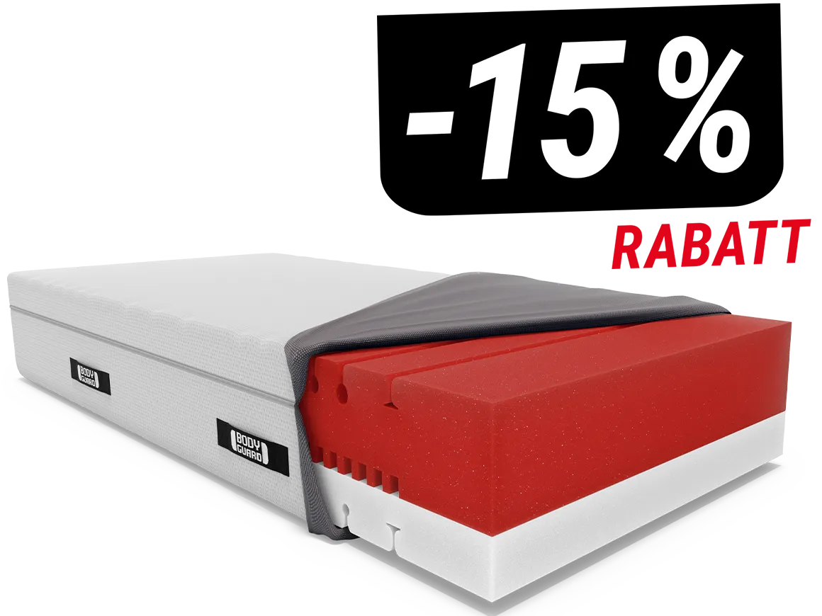 Die BODYGUARD Boxspring Matratze Weich mit Text: 15 % Rabatt