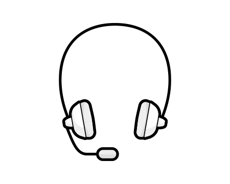 Illustration: ein Headset.
