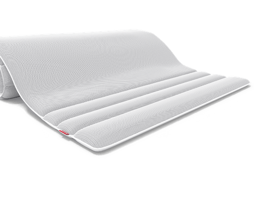 Der BODYGUARD® Topper. Daneben das Oeko-Tex® Standard 100 Siegel	